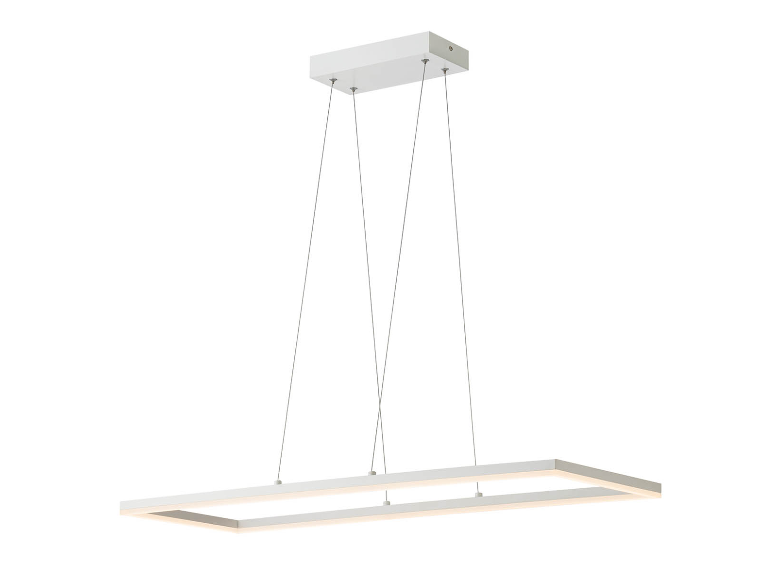 Závěsné LED svítidlo Klee, matně bílé, 38W, 3000K, 92cm