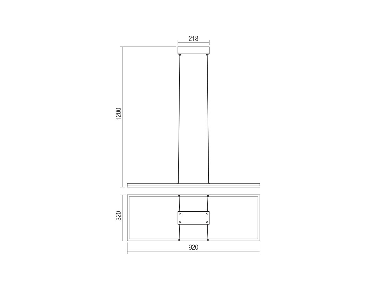 Závěsné LED svítidlo Klee, matně bílé, 38W, 3000K, 92cm