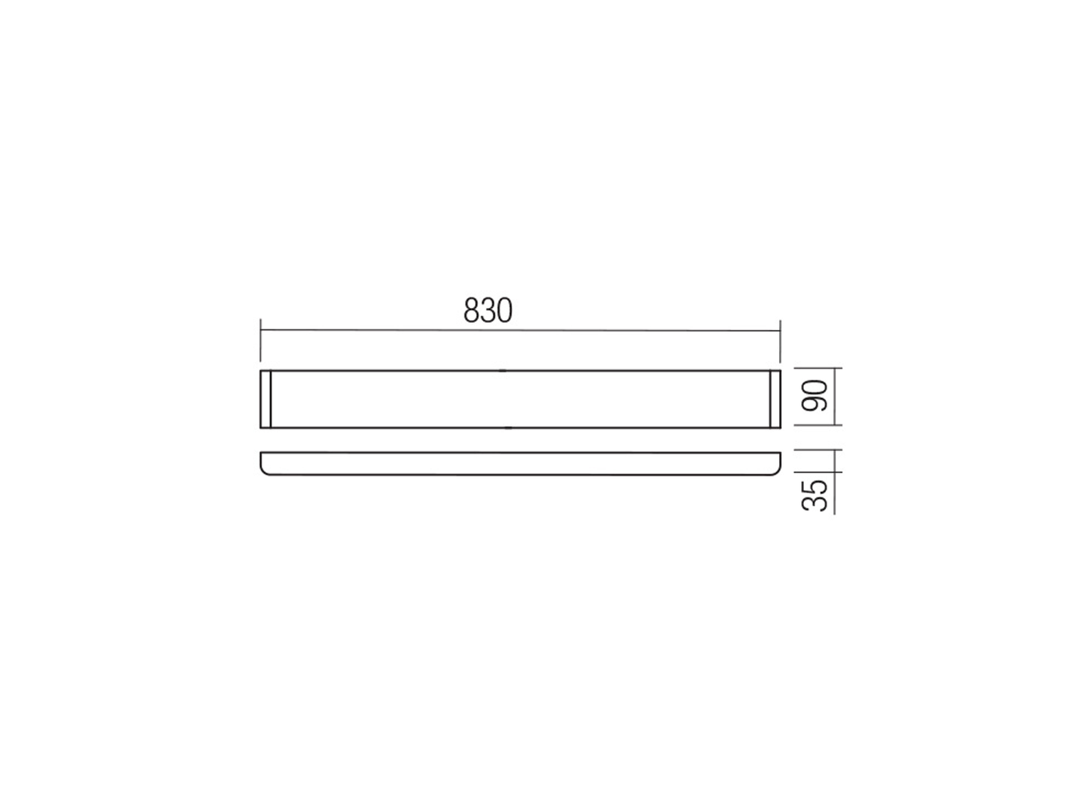 Nástěnné LED svítidlo Pepas, pískově bílá, 30W, 3000K, 83cm