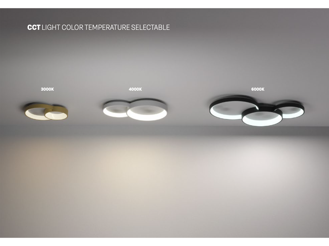 Stropní LED svítidlo Combi, pískově bílá, 40W, 3000K,4000K, 6000K, 48cm