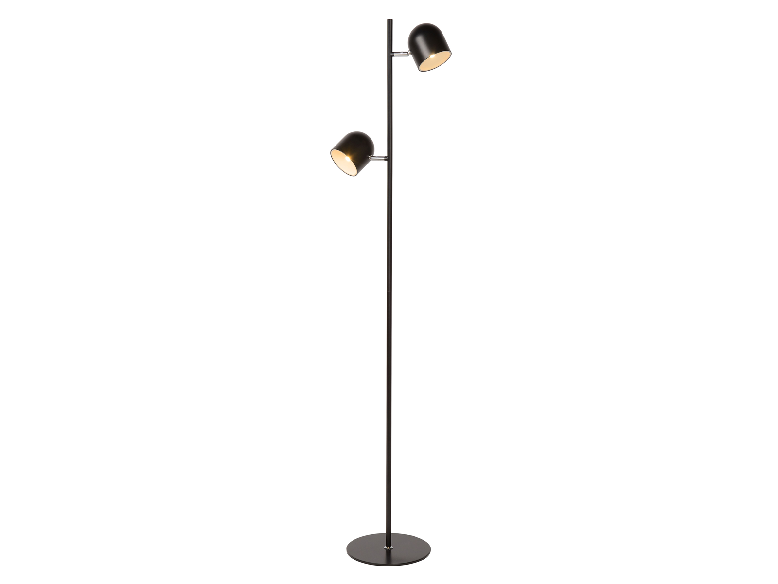 Stojací LED lampa Skanska černá, 2x5W, 3000K, 141cm