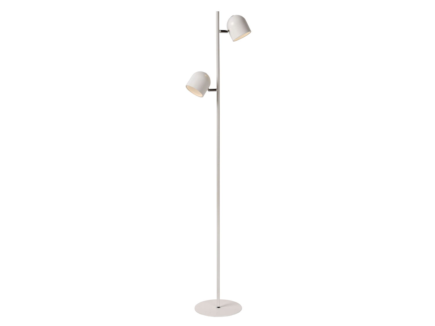 Stojací LED lampa Skanska bílá, 2x5W, 3000K, 141cm