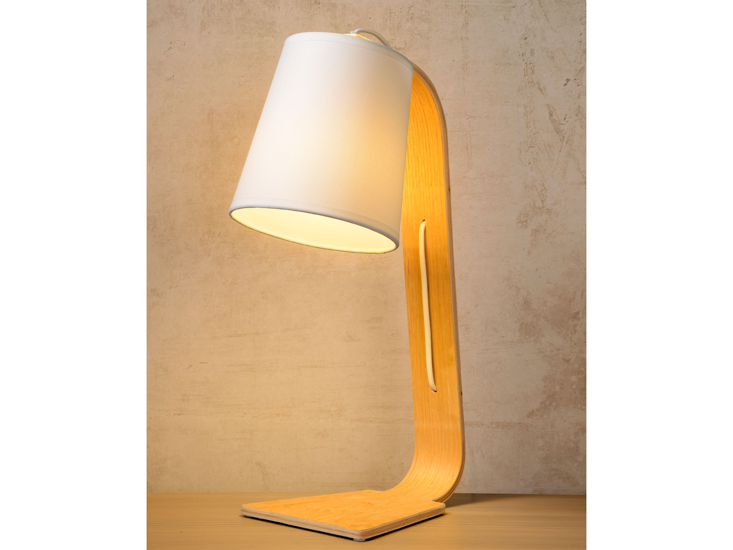 Stolní lampa Nordic, bílá, E14, 45cm