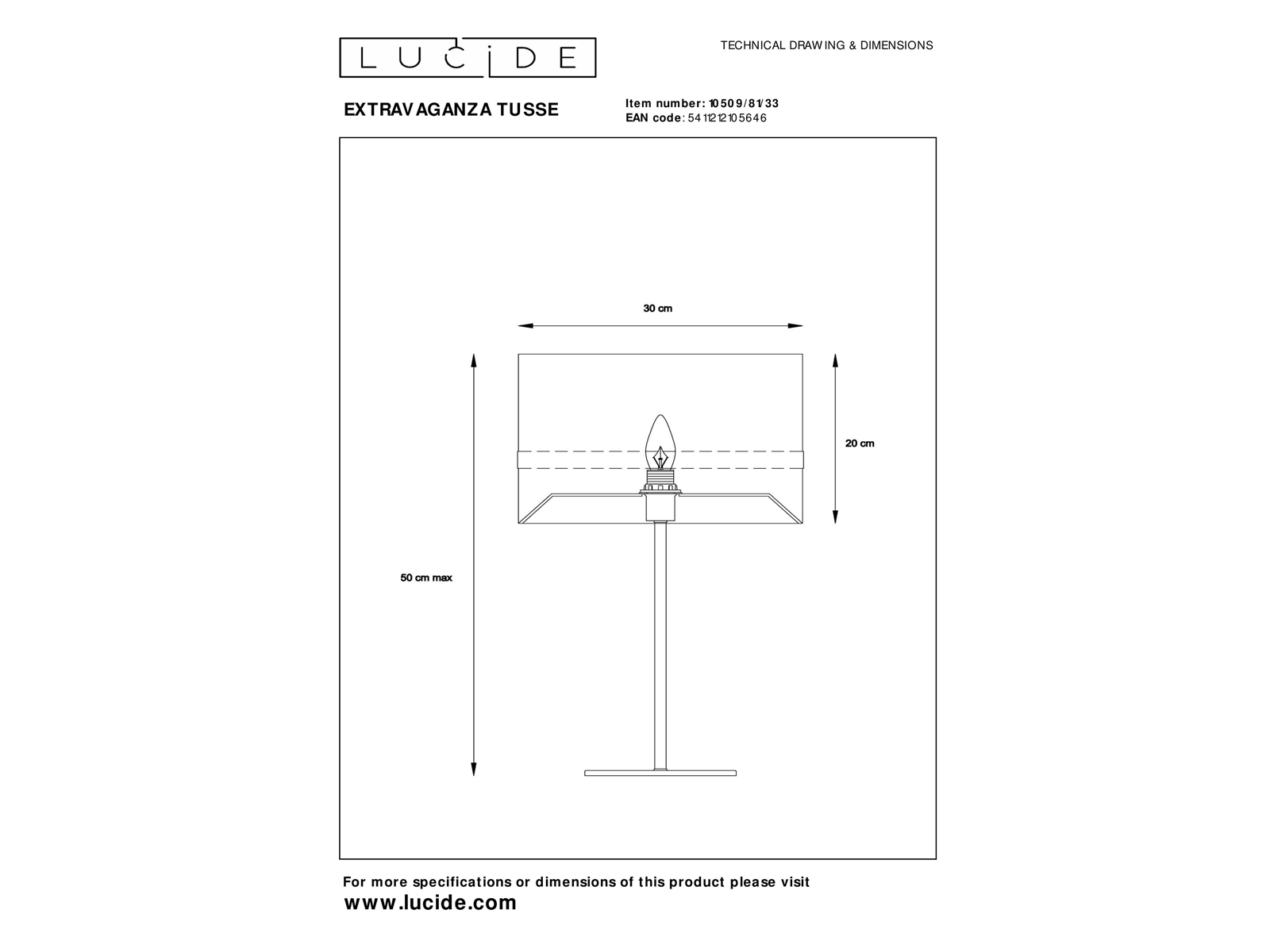 Stolní lampa Extravaganza Tusse, zelená, E14, 50cm