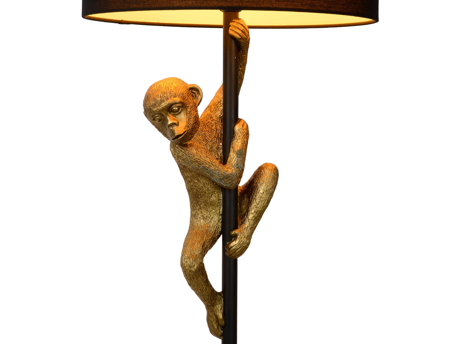 Stojací lampa Extravaganza Chimp, černá, E27, 150cm