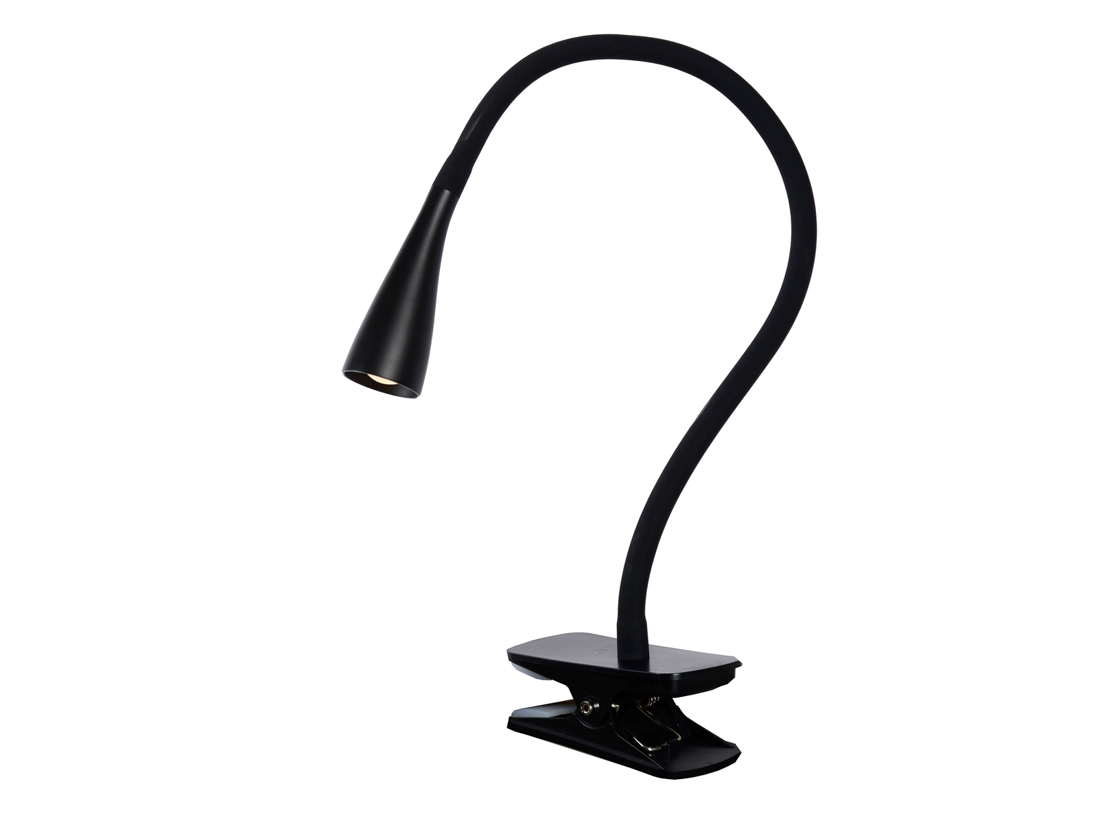 Nástěnná LED lampa Zozy černá, s klipem, 4W, 3000K, 53,5cm