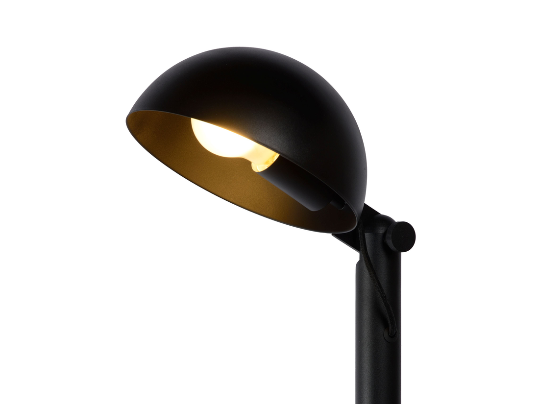 Stojací lampa Austin, černá, E27, 128cm