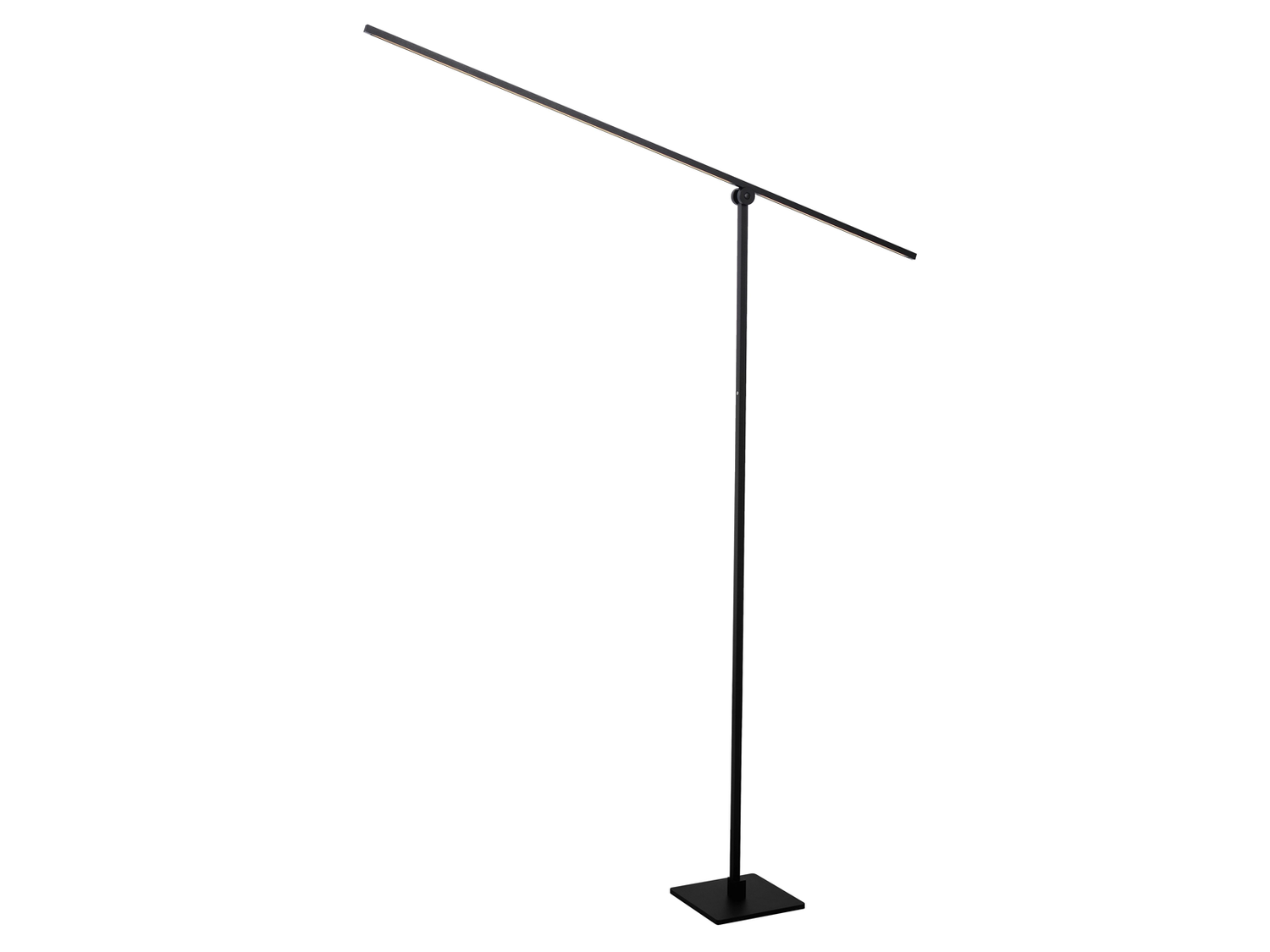 Stojací LED lampa Agena černá, 18W, 2700K, 142,5cm