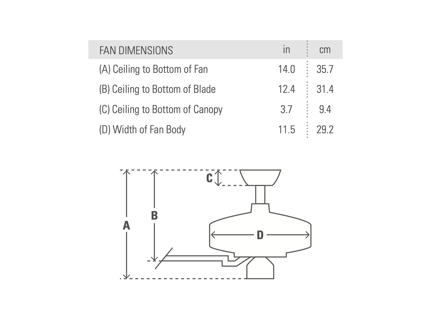 Stropní reverzní ventilátor venkovní Elements II, hliník, ø137cm