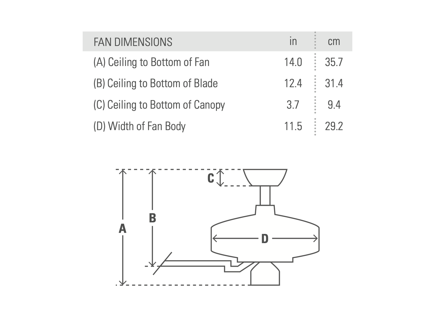 Stropní reverzní ventilátor venkovní Elements II, bílý, ø132cm