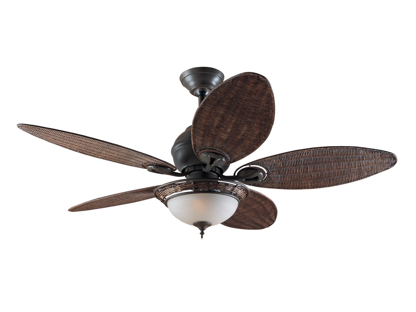 Stropní reverzní ventilátor Caribbean Breeze s osvětlením, bronz, 1xE27, ø137cm