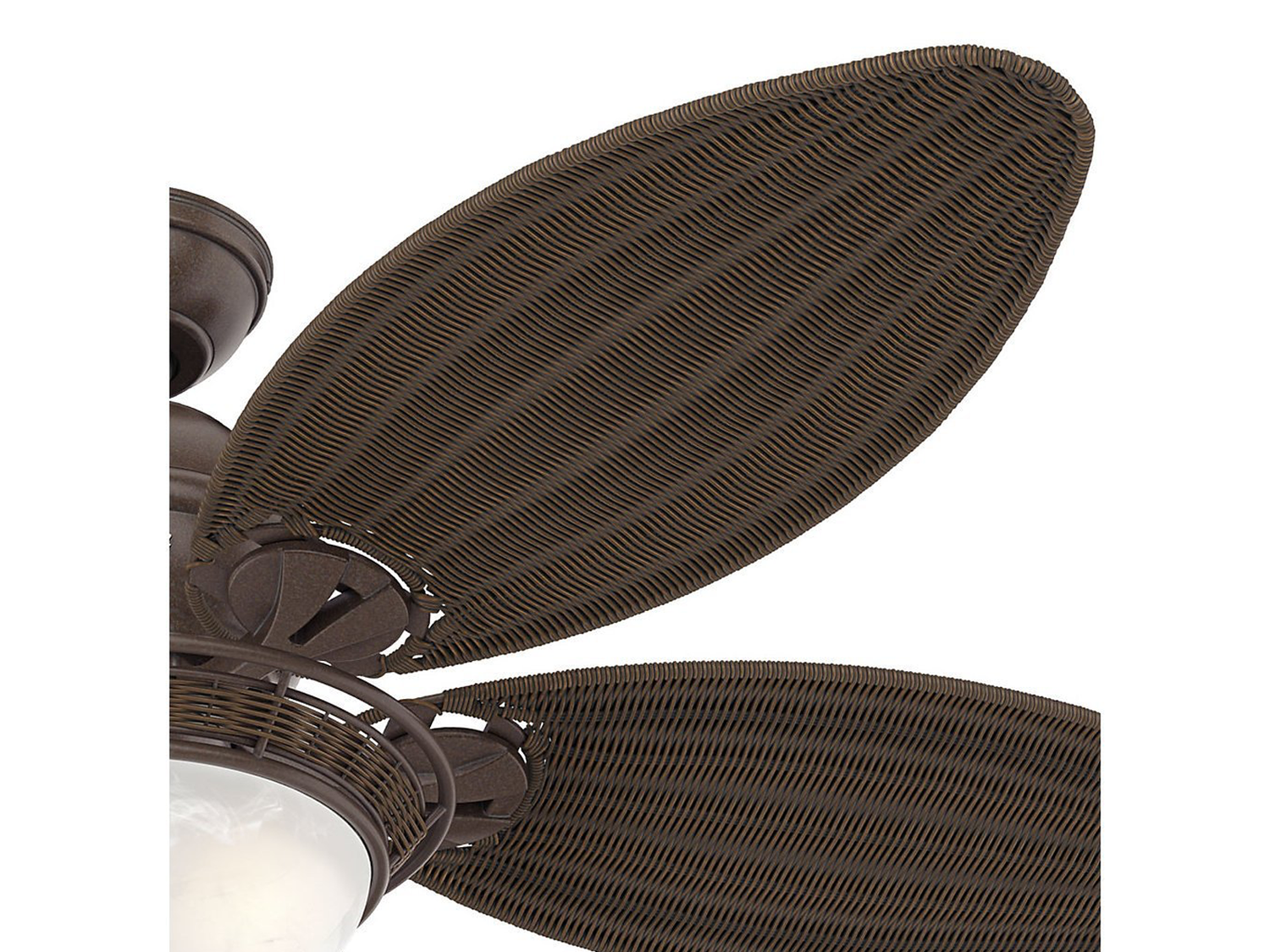 Stropní reverzní ventilátor Caribbean Breeze s osvětlením, bronz, 1xE27, ø137cm