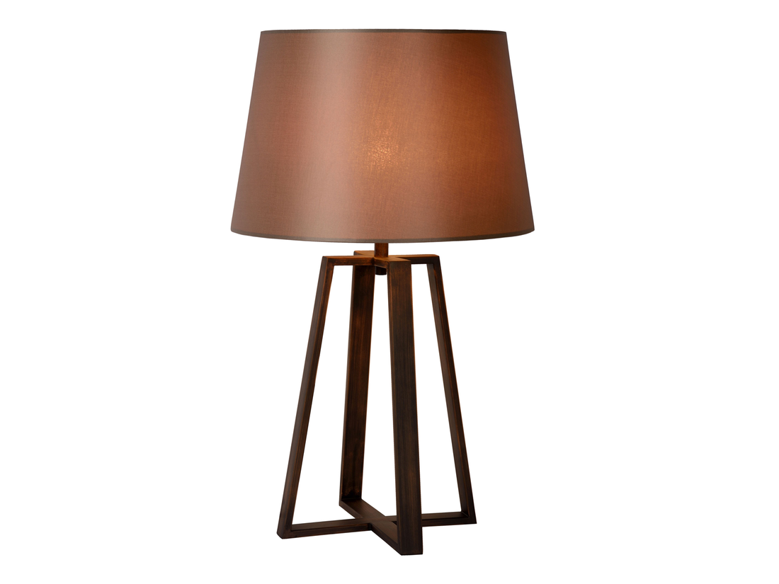 Stolní lampa Coffee, rezavě hnědá, E27, 63cm