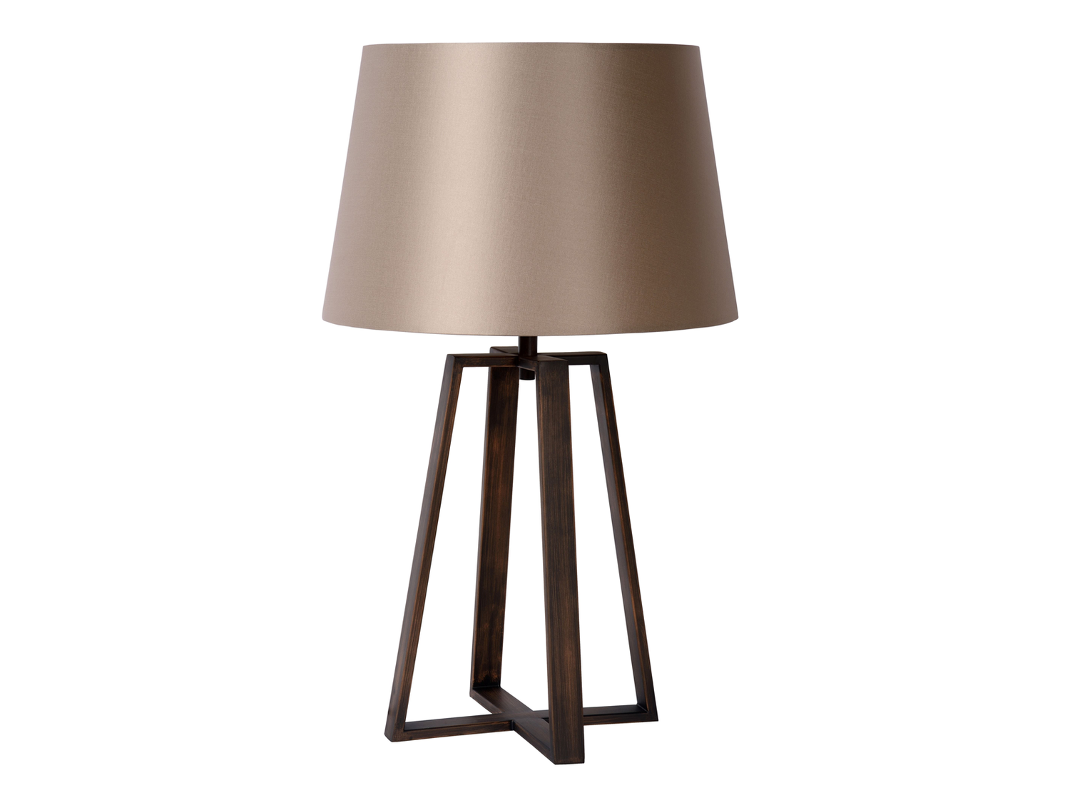 Stolní lampa Coffee, rezavě hnědá, E27, 63cm