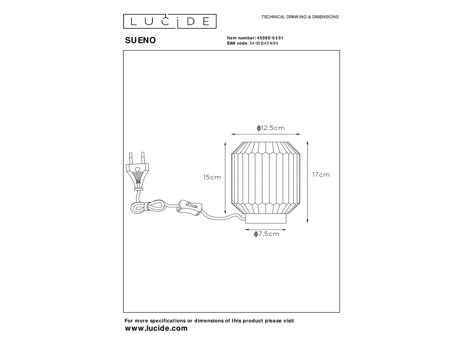 Stolní lampa Sueno, saténové šedá, E14, 17cm