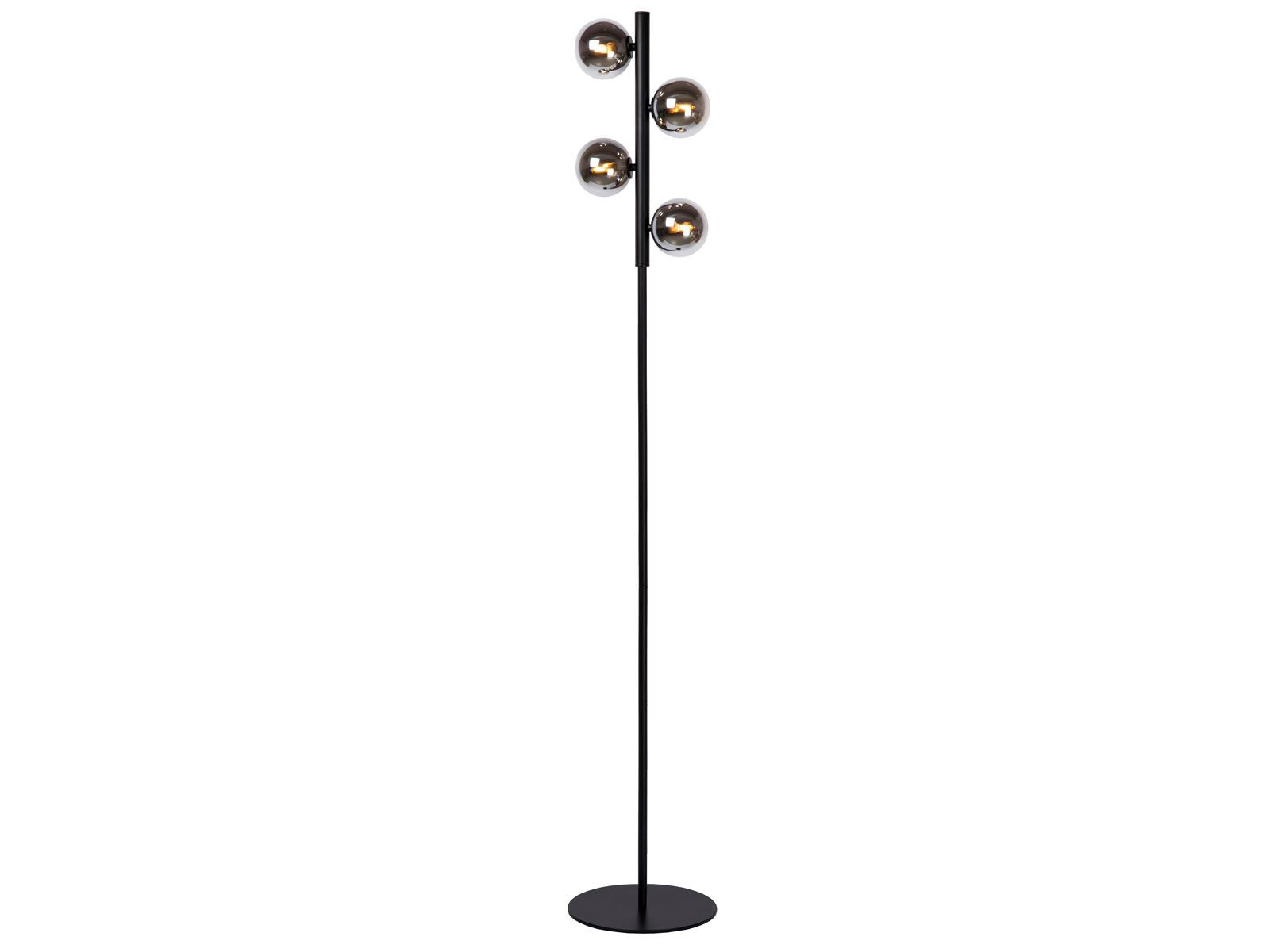 Stojací lampa Tycho černá, 4xG9, 154cm