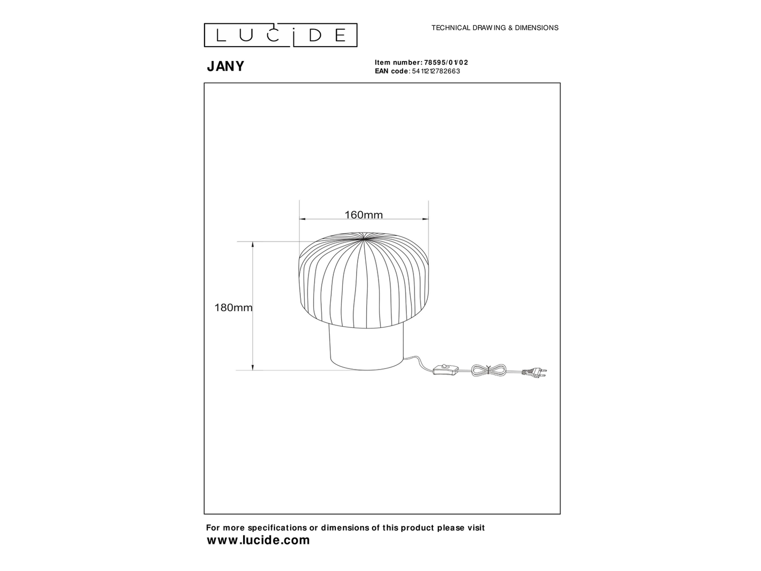 Stolní lampa Jany, matně zlatá, E14, ø16cm