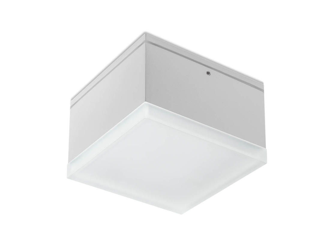 Stropní LED svítidlo Akron matně bílé, 9W, 3000K, 10,8cm, IP54