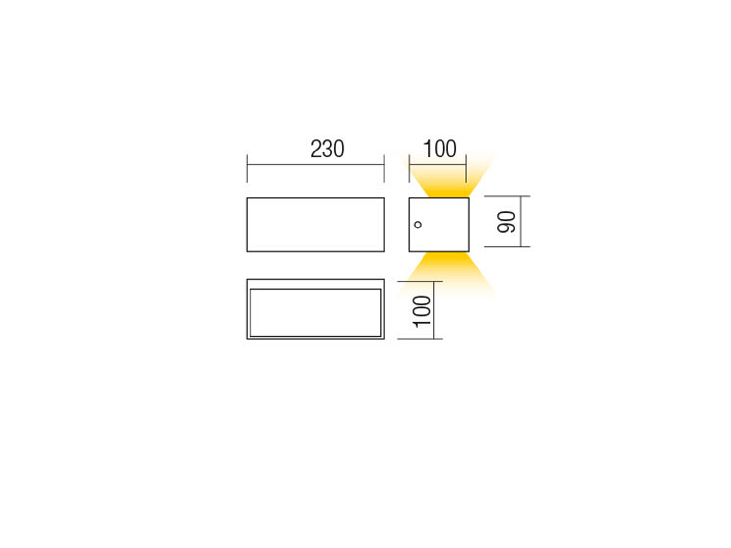 Nástěnné LED svítidlo Lampris tmavě šedé, 13W, 3000K, 23cm