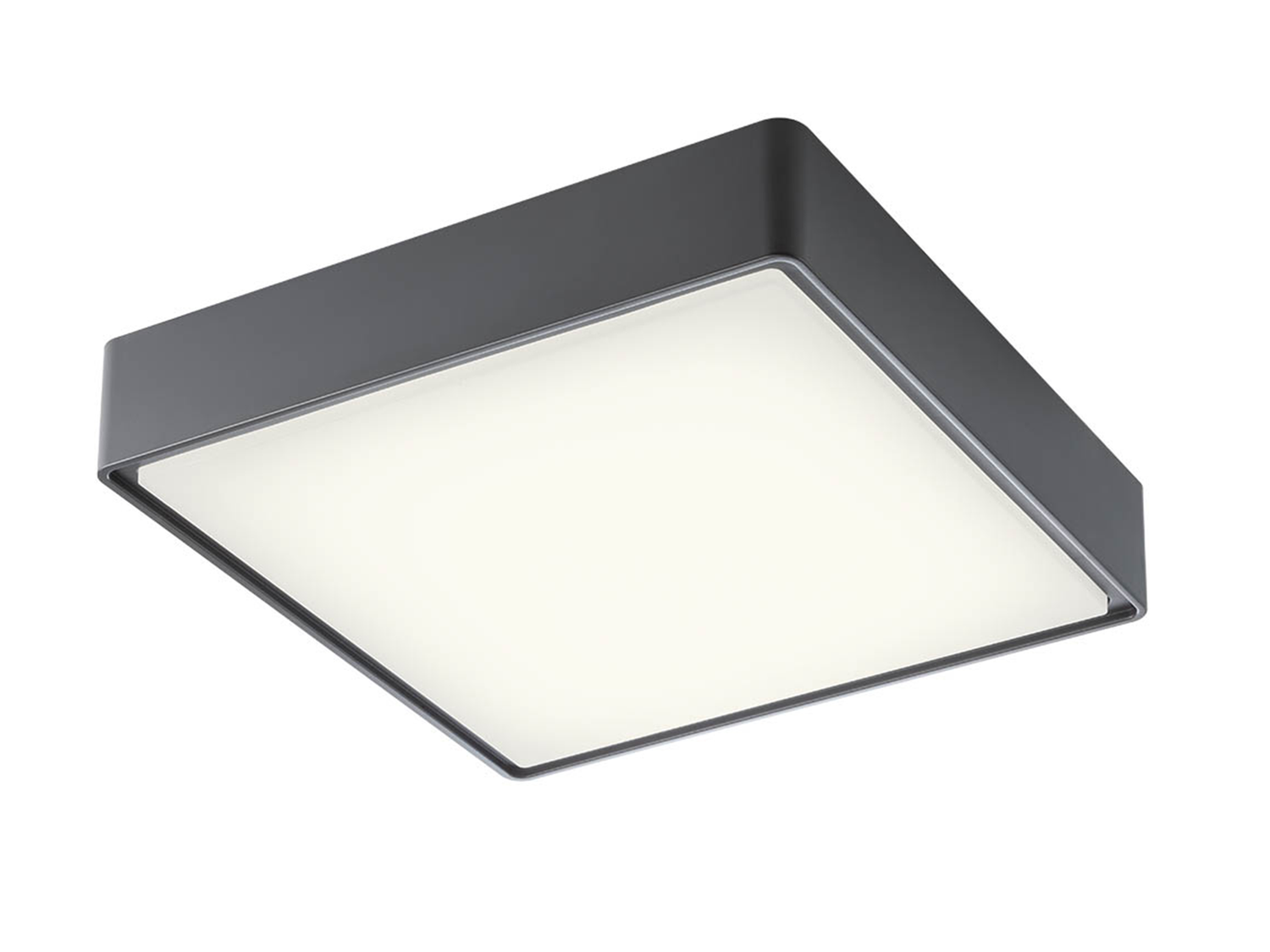 Stropní LED svítidlo Marina tmavě šedé, 16W, 3000K, 29,6cm