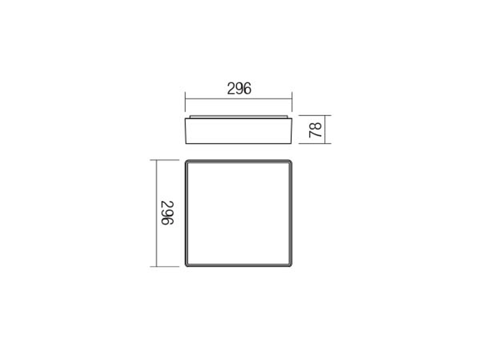 Stropní LED svítidlo Marina tmavě šedé, 16W, 3000K, 29,6cm