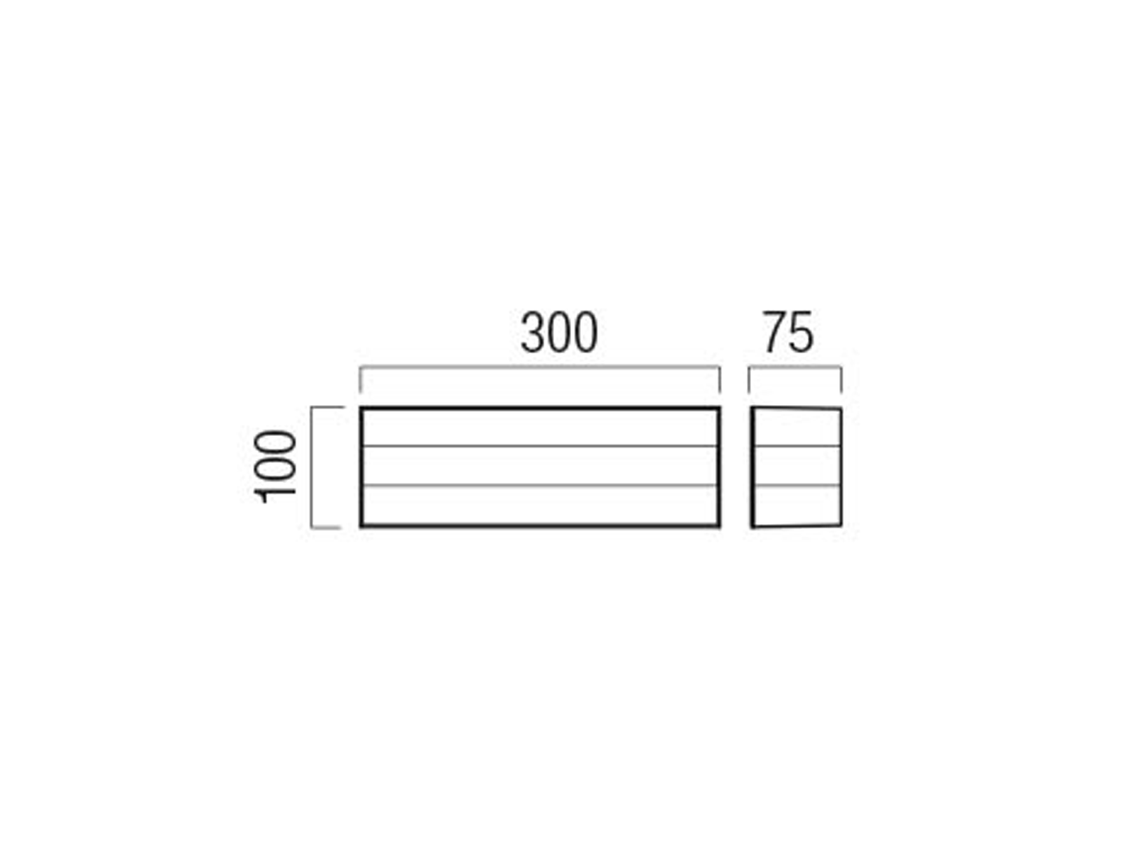 Nástěnné LED svítidlo Kodiak matně bílé, 12W, 3000K, 30cm