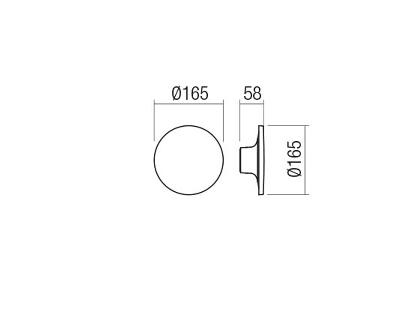 Nástěnné LED svítidlo Aura matně bílé, 8W, 3000K, ø16,5cm