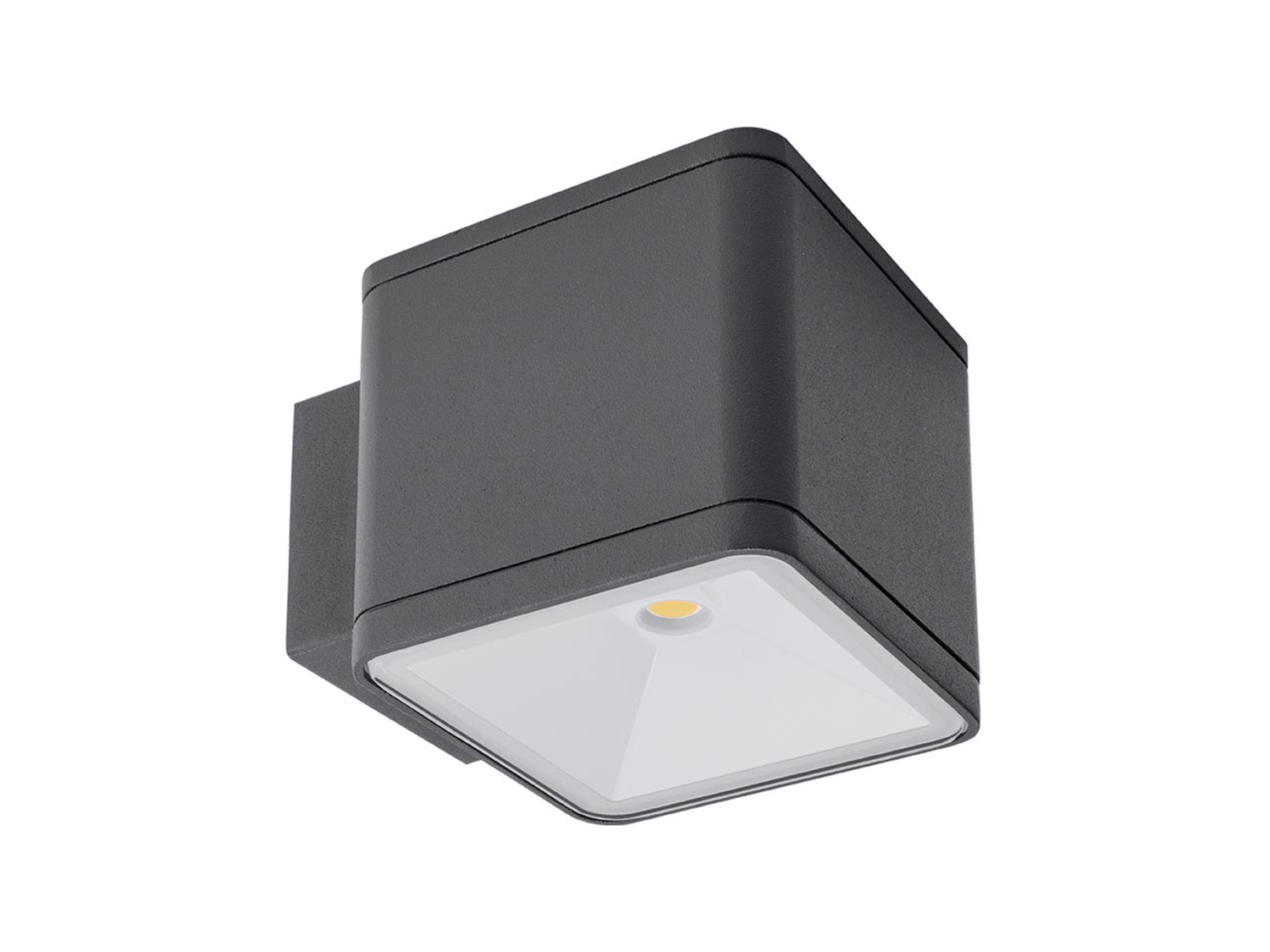 Nástěnné LED svítidlo Beta tmavě šedé, 6W, 3000K, 9cm