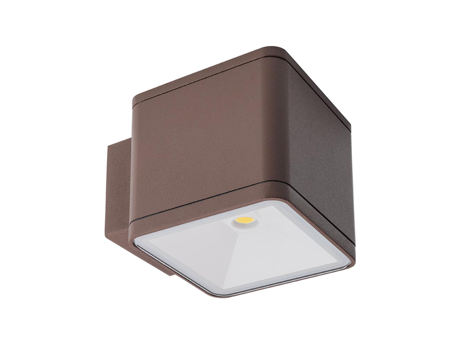 Nástěnné LED svítidlo Beta tmavě hnědé, 6W, 3000K, 9cm