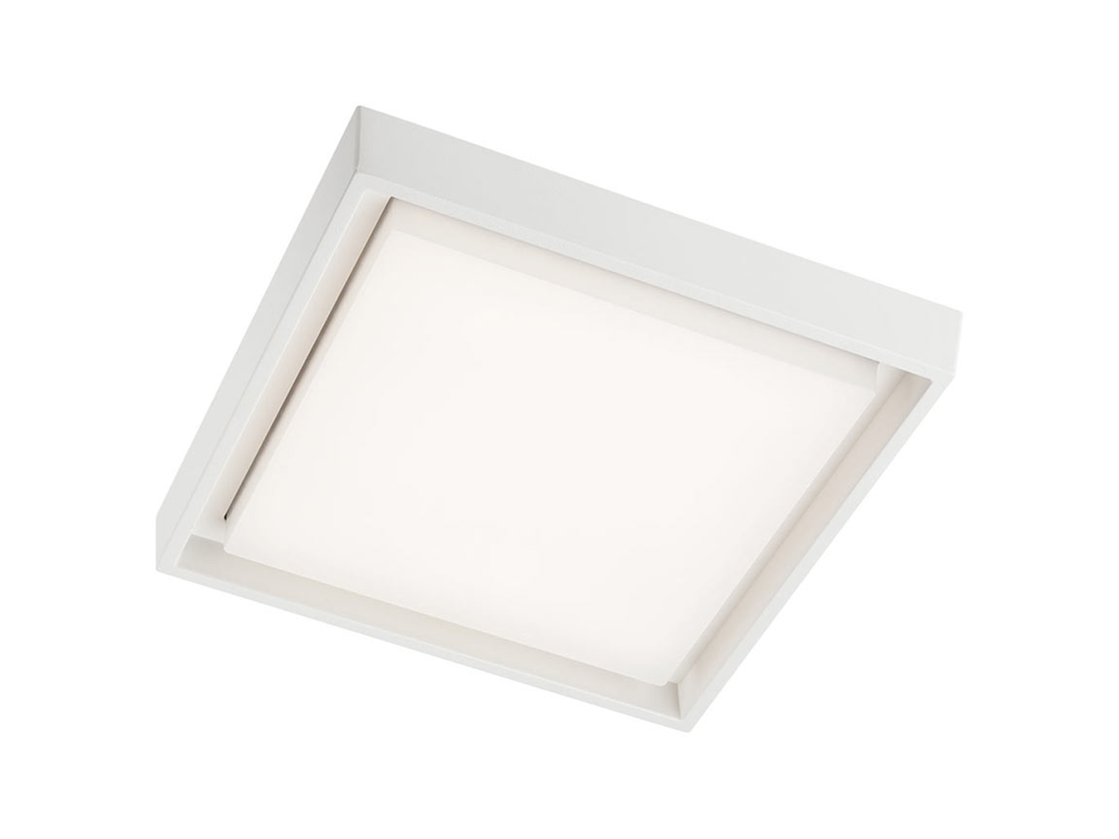 Stropní LED svítidlo Bezel matně bílé, 25W, 3000K, 27cm