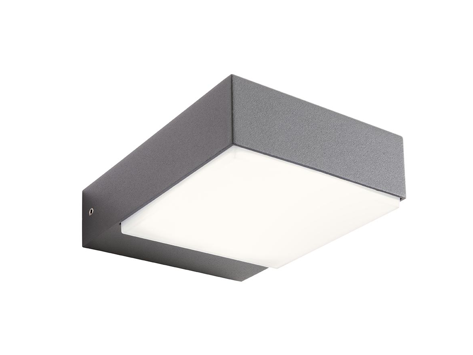 Nástěnné LED svítidlo Cube tmavě šedé, 7,5W, 2900-3100K, 15cm