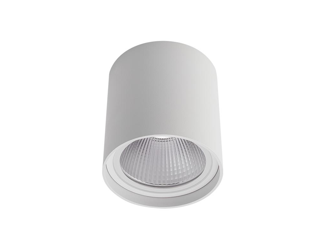 Stropní LED svítidlo Xia matně bílé, 20W, 3000K, ø9,5cm