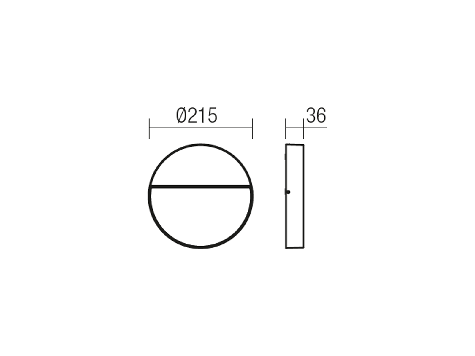 Nástěnné LED svítidlo Even tmavě šedé, 9W, 3000K, ø21,5cm