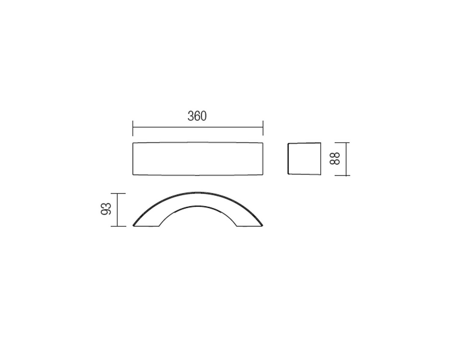 Nástěnné LED svítidlo Eclipse matně bílá, 6W, 2850-3000K, 36cm