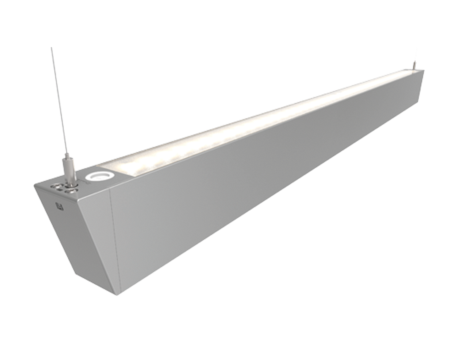 Závěsné lineární LED svítidlo Otto EVO hliník, 25/42W, 3000/4000K, 150cm, IP20