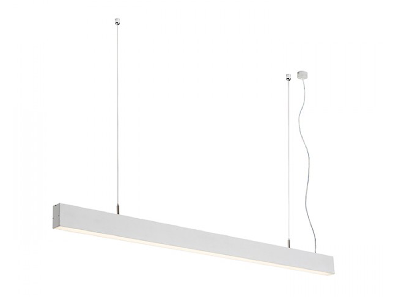 Závěsné LED svítidlo PESANTE 35, eloxovaný hliník, 40W, 3000K, 120cm