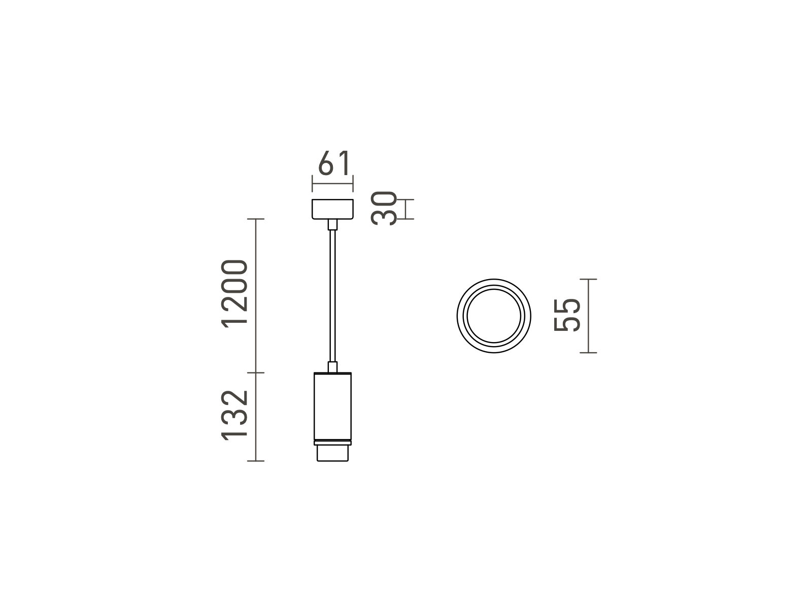 Závěsné svítidlo OPTIMUS, černé, 230V, GU10, 10-50°, 13,2cm