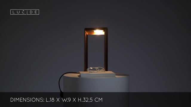 Stolní lampa Loras, kávová, G9, 32,5cm