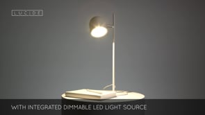 Stolní LED lampa Skanska bílá, 5W, 3000K, 46cm