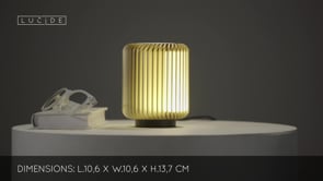 Stolní LED lampa Turbin matně zlatá, 5W, 3000K, 13,7cm