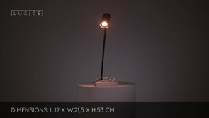 Stolní lampa Hester, antracit, GU10, 54,5cm