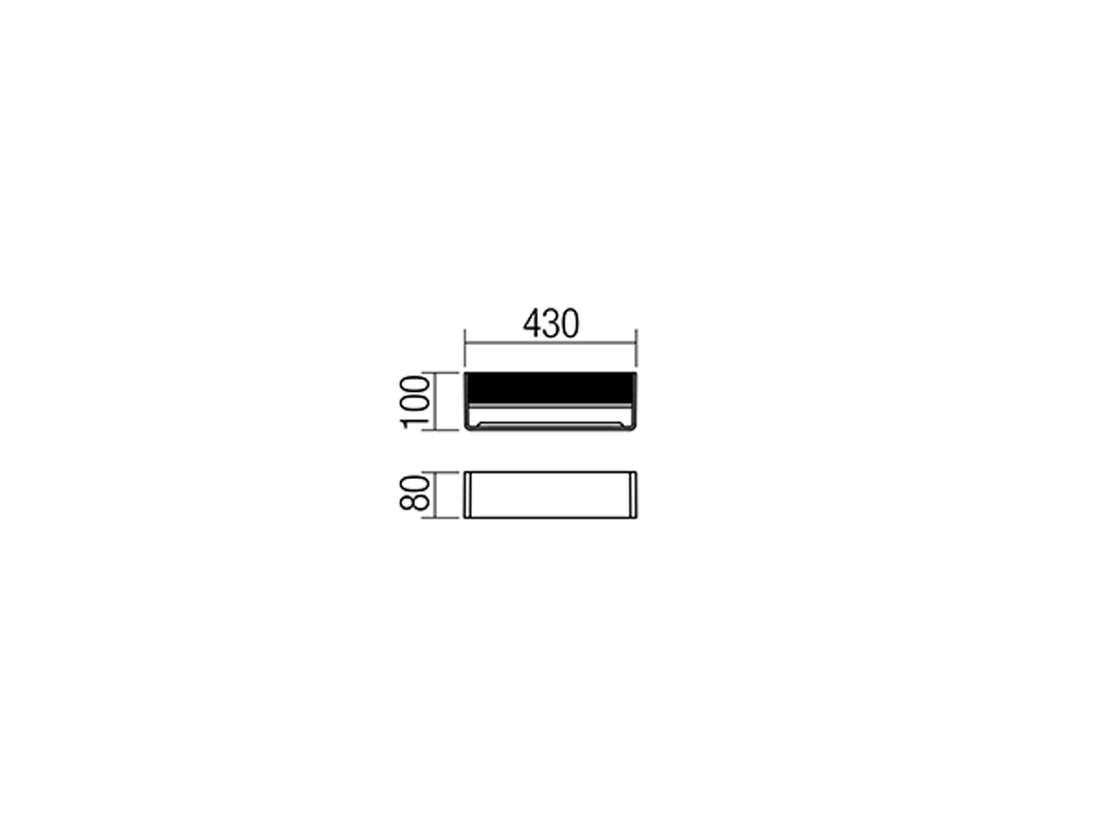 Nástěnné LED svítidlo Duel matně bílé, 12,5W, 3000K, 43cm