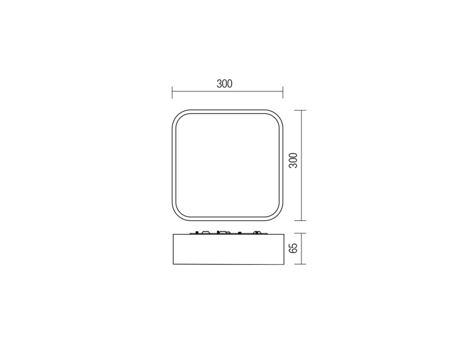 Stropní LED svítidlo Screen IP chrom, 30W, 3000K, 30cm, IP44