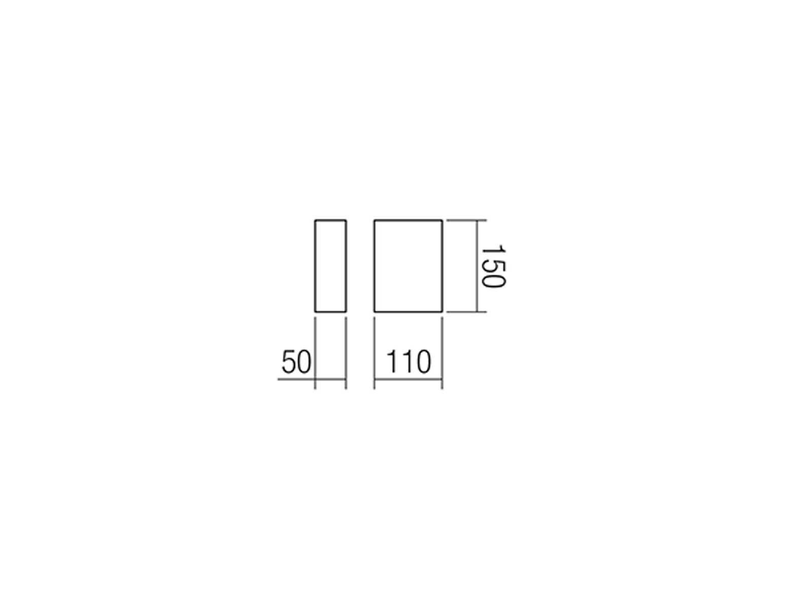 Nástěnné LED svítidlo Match matně bílé, 6,7W, 3000K, 15cm