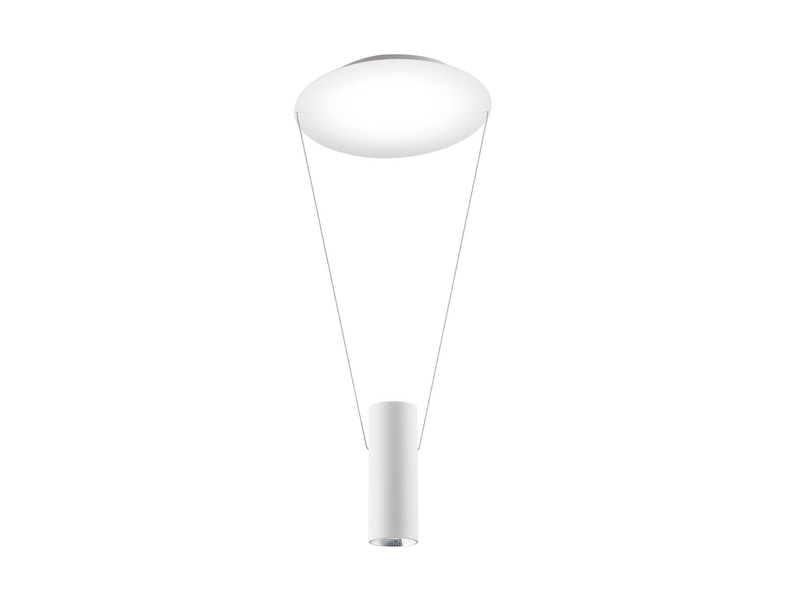 Závěsné LED stmívatelné svítidlo Essence matně bílé 24W, 3000K, 80cm