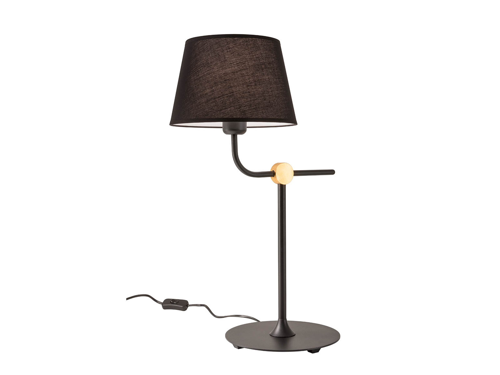 Stolní lampa Morris matně černá, E27, 56cm