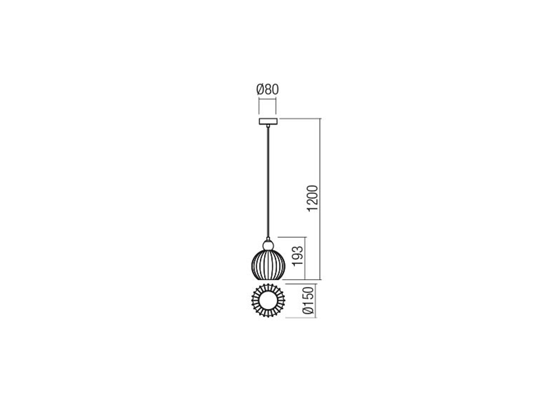 Závěsné svítidlo Plumen kouřově šedé, E14, ø15cm