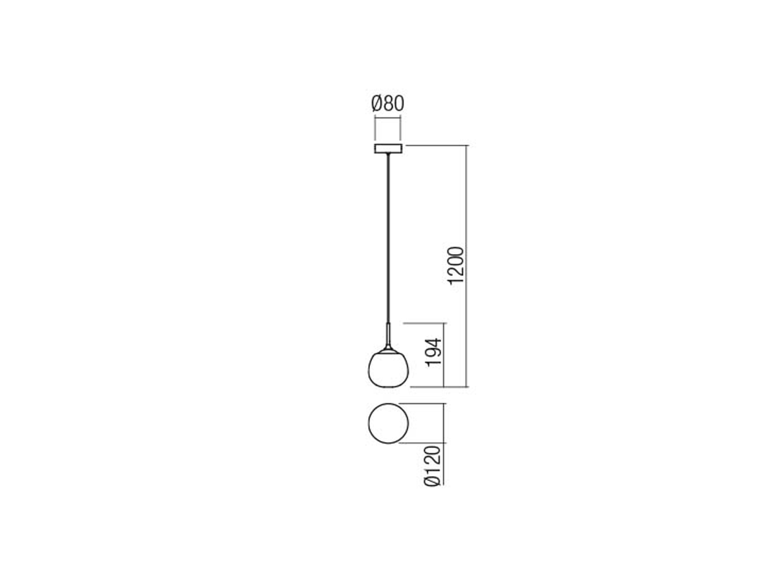 Závěsné svítidlo Kiwi chrom, G9, ø12cm