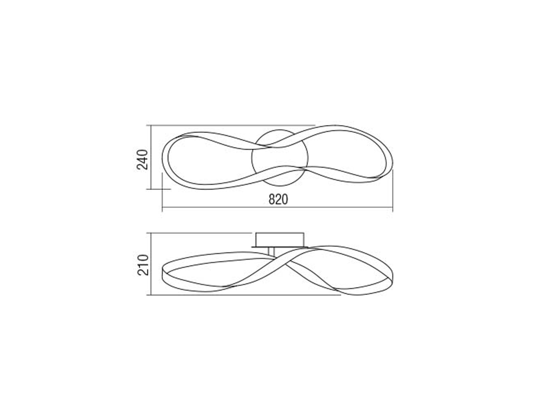 Stropní LED stmívatelné svítidlo Nubo pískově černé, 34,5W, 4000K, 82cm