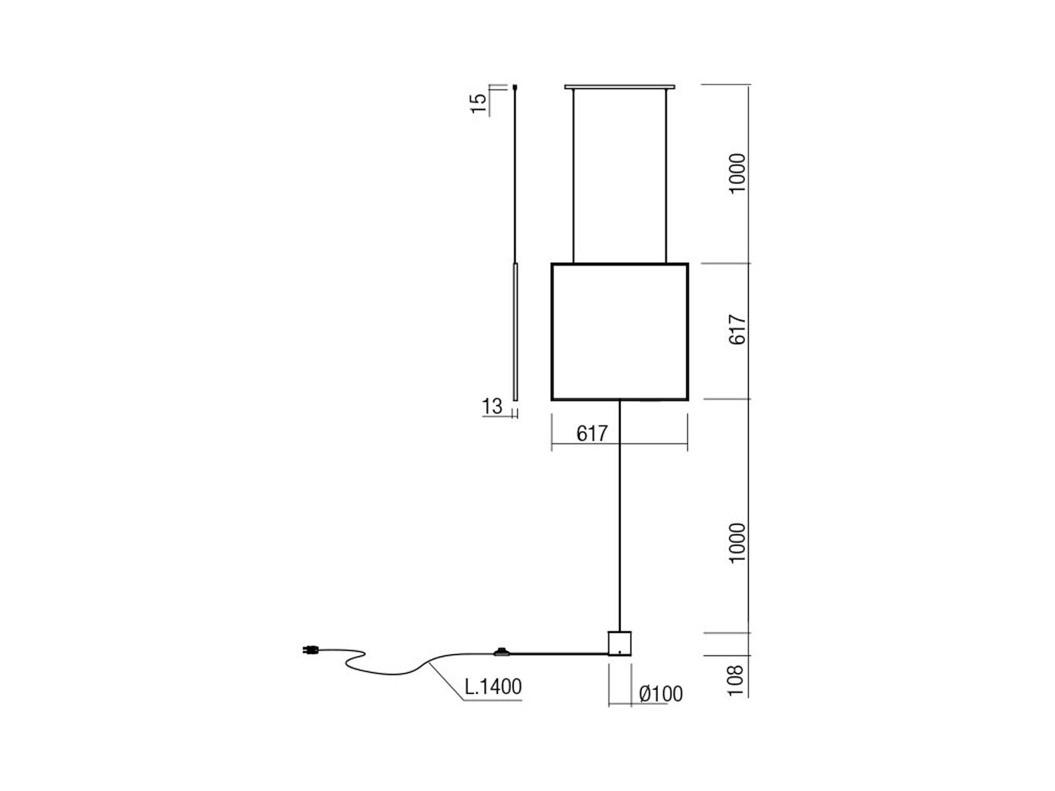 Závěsné LED svítidlo Slick matně zlaté, 28W, 3000K, 61cm